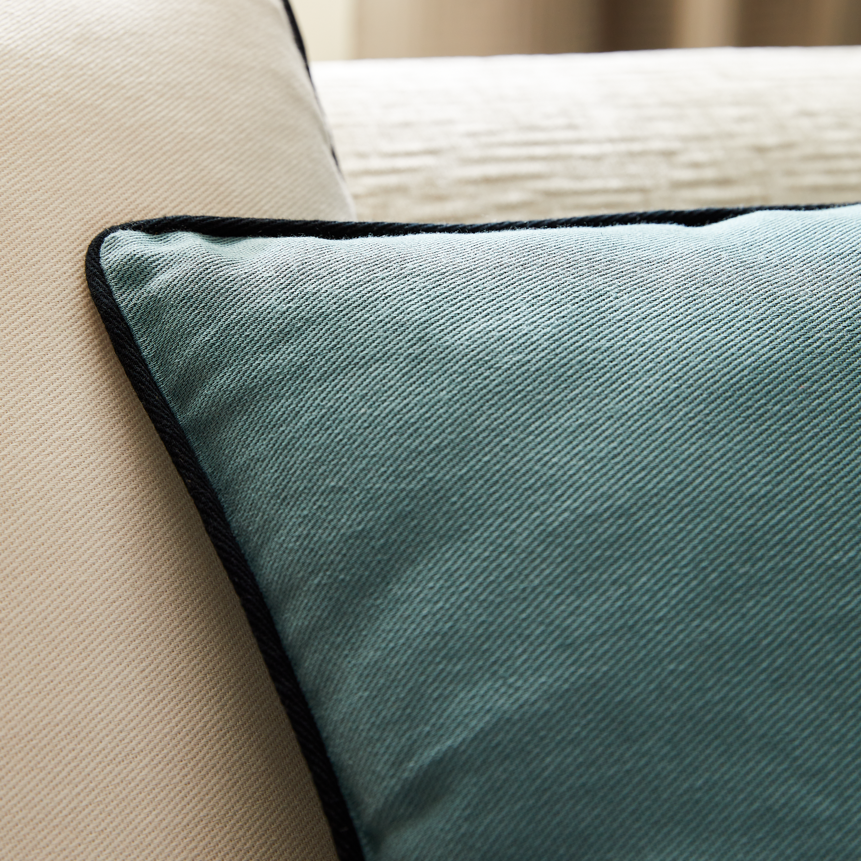 Housse de coussin Kalpe bleu, 45 x 45 cm, INSPIRE - 6