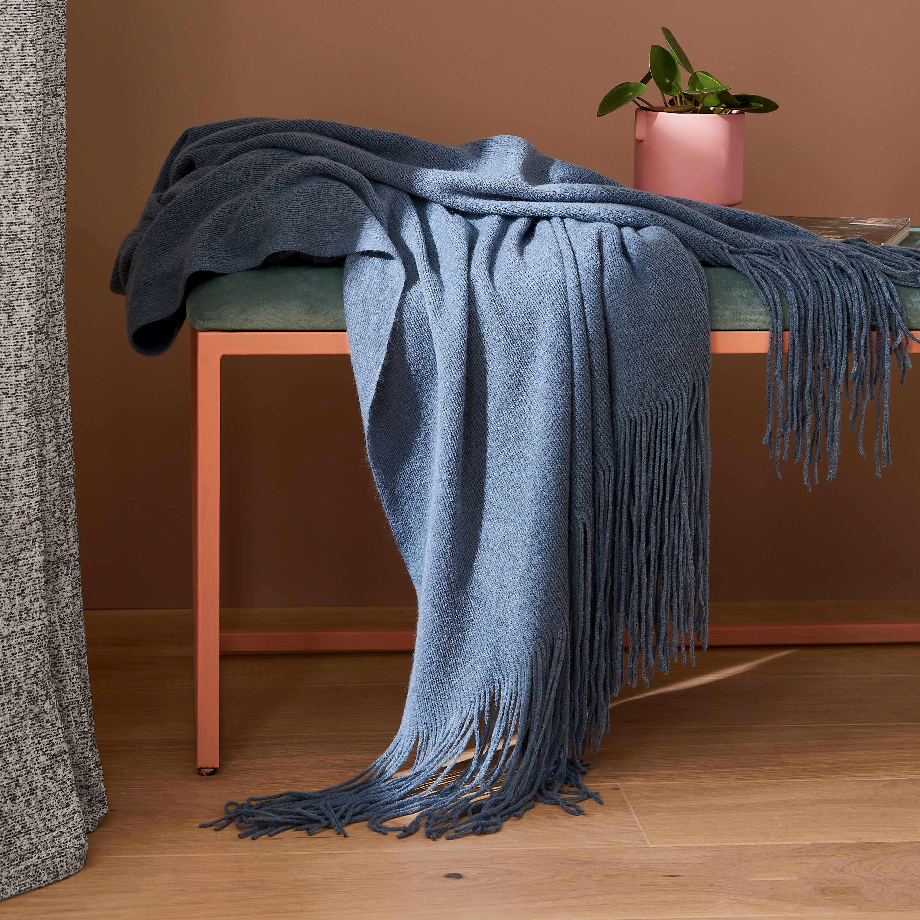 Manta Witold 130x170cm azul Inspire - 11