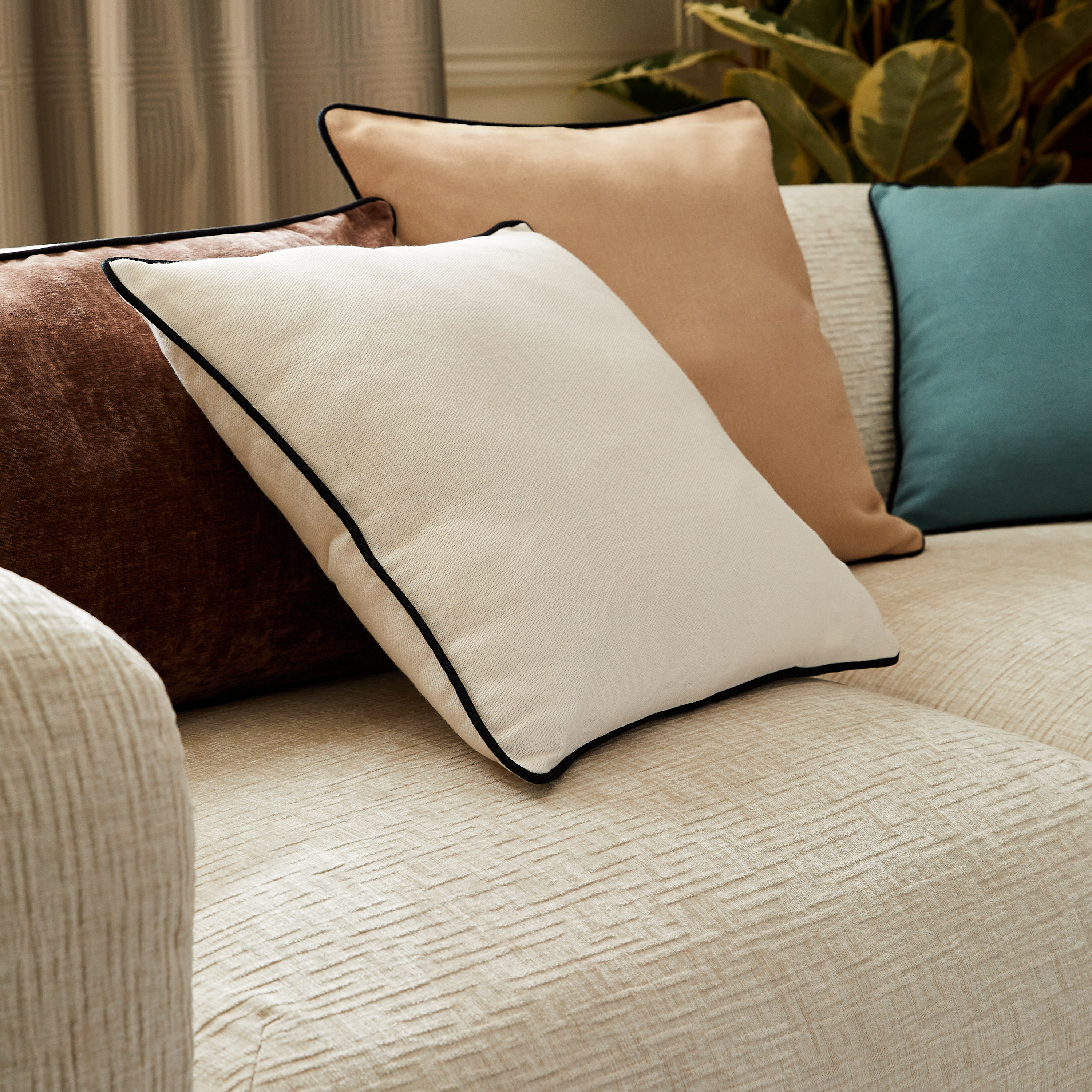 Fronha de almofada Kalpe 45x45cm branco Inspire - 16