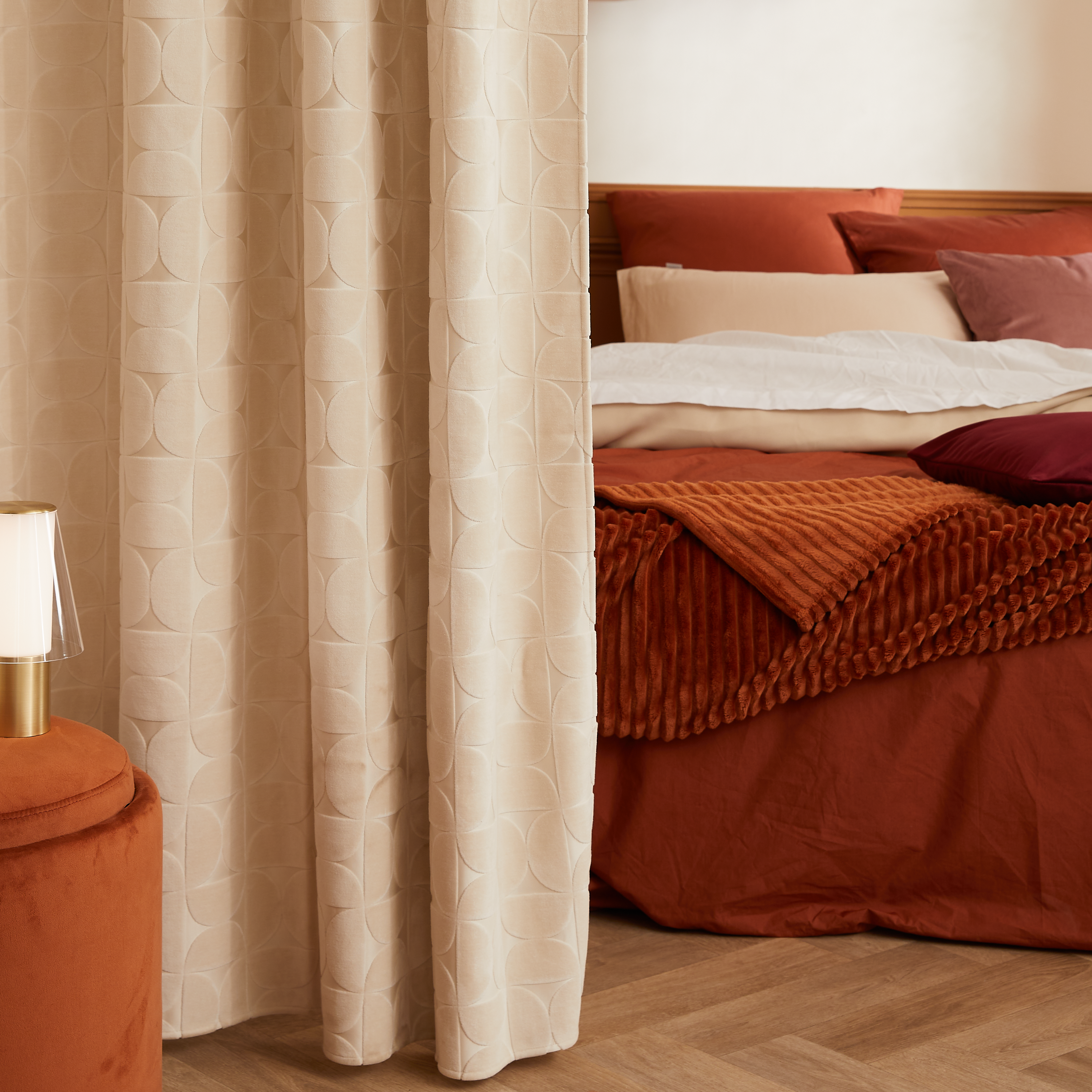 Rideau occultant occultant avec revêtement, Candar, beige H.280 x l.140 cm INSPI - 4