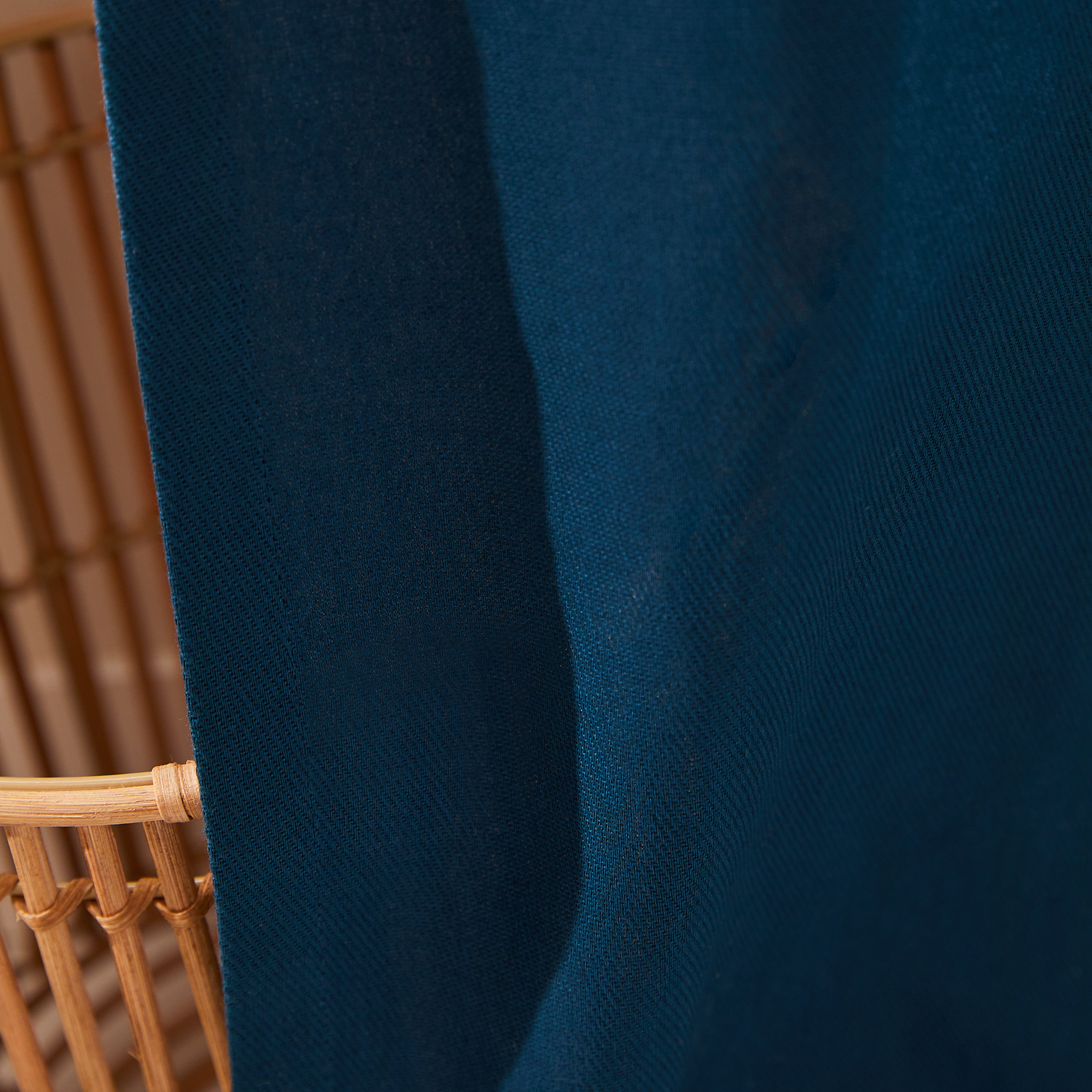 Rideau tamisant, Kalpe coton, bleu H.280 x l.140 cm INSPIRE - 7