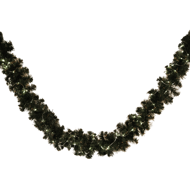 Girlanda świąteczna z oświetleniem 50 LED 300cm zielona