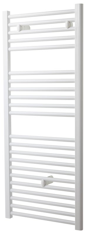 EMKE Porte-Serviettes Chauffant à Eau Chaude - 1041 X 500 Mm - 529 W - Raccordement Latéral - Blanc - Radiateur Sèche-Serviettes Salle De Bain