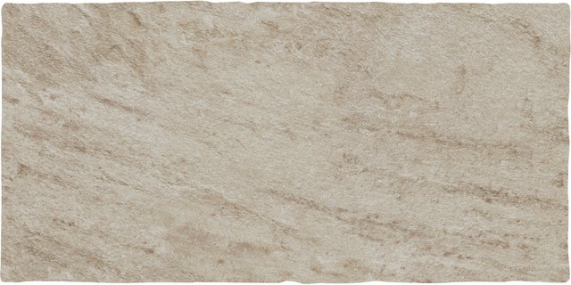 Carrelage sol extérieur effet pierre l.30 x L.60 cm - Eterna Beige