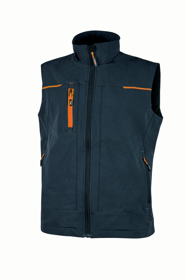Gilet de travail sans manches bleu marine T.S SATURN - U-POWER