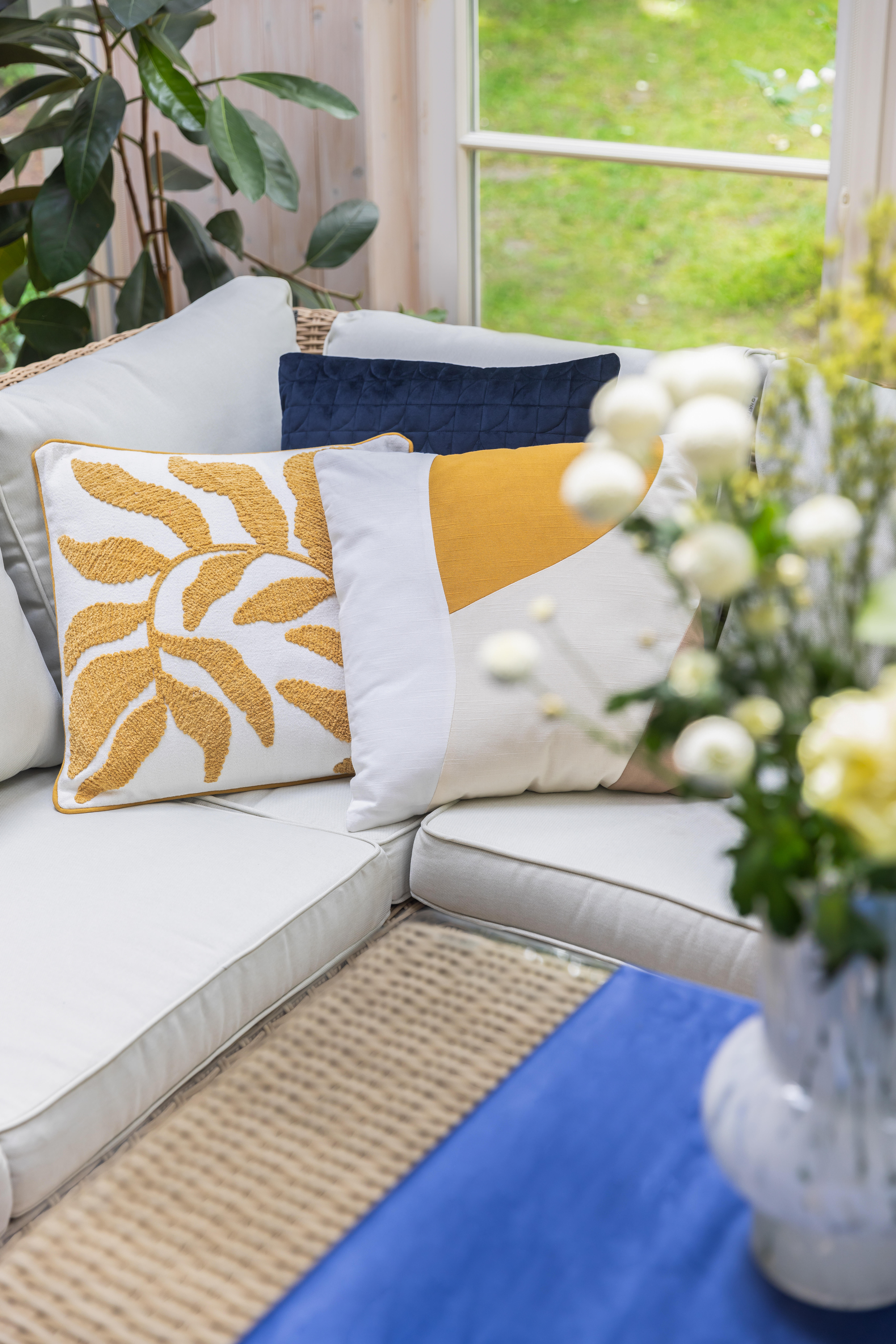 Meble ogrodowe zestaw Medena technorattanowe beżowe Naterial - 4