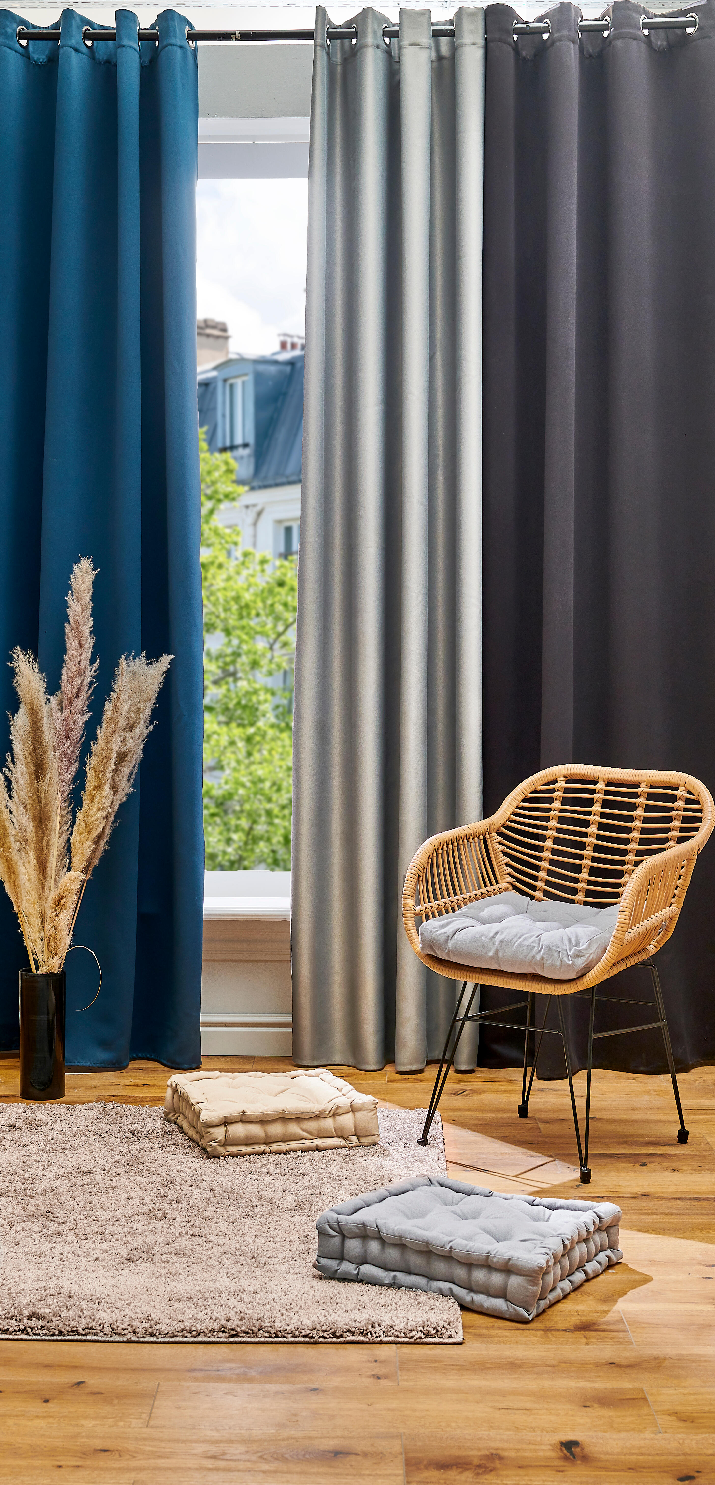 Poduszka na krzesło Luck szare 40 x 40 x 6 cm Inspire - 2