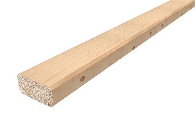 Bois d'ossature sec Long.3 m 45x95 mm classe 2 sapin traité 