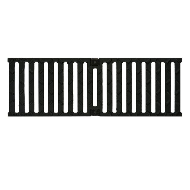 Grille en fonte 35,5 x 10,5 x 1,3 cm pour cheminée, poêle, barbecue, fond pour cendres