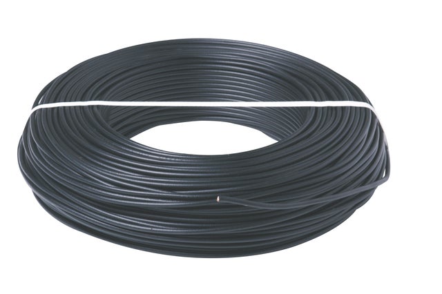Fil électrique HO7VU 2.5 mm² noir 100 m - MIGUELEZ SL