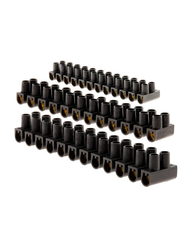 5 BARRETTES 3X6+2lot de 10 NOIRES