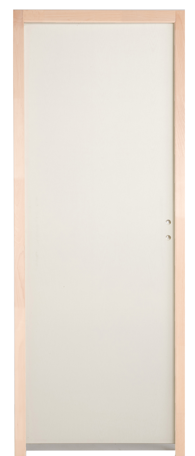 Bloc-porte feu prépeint Larg.73 cm poussant droit EI30 Huiss.68 mm