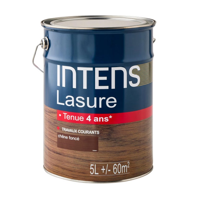 Lasure acrylique 4 ans chêne foncé 5 L - INTENS