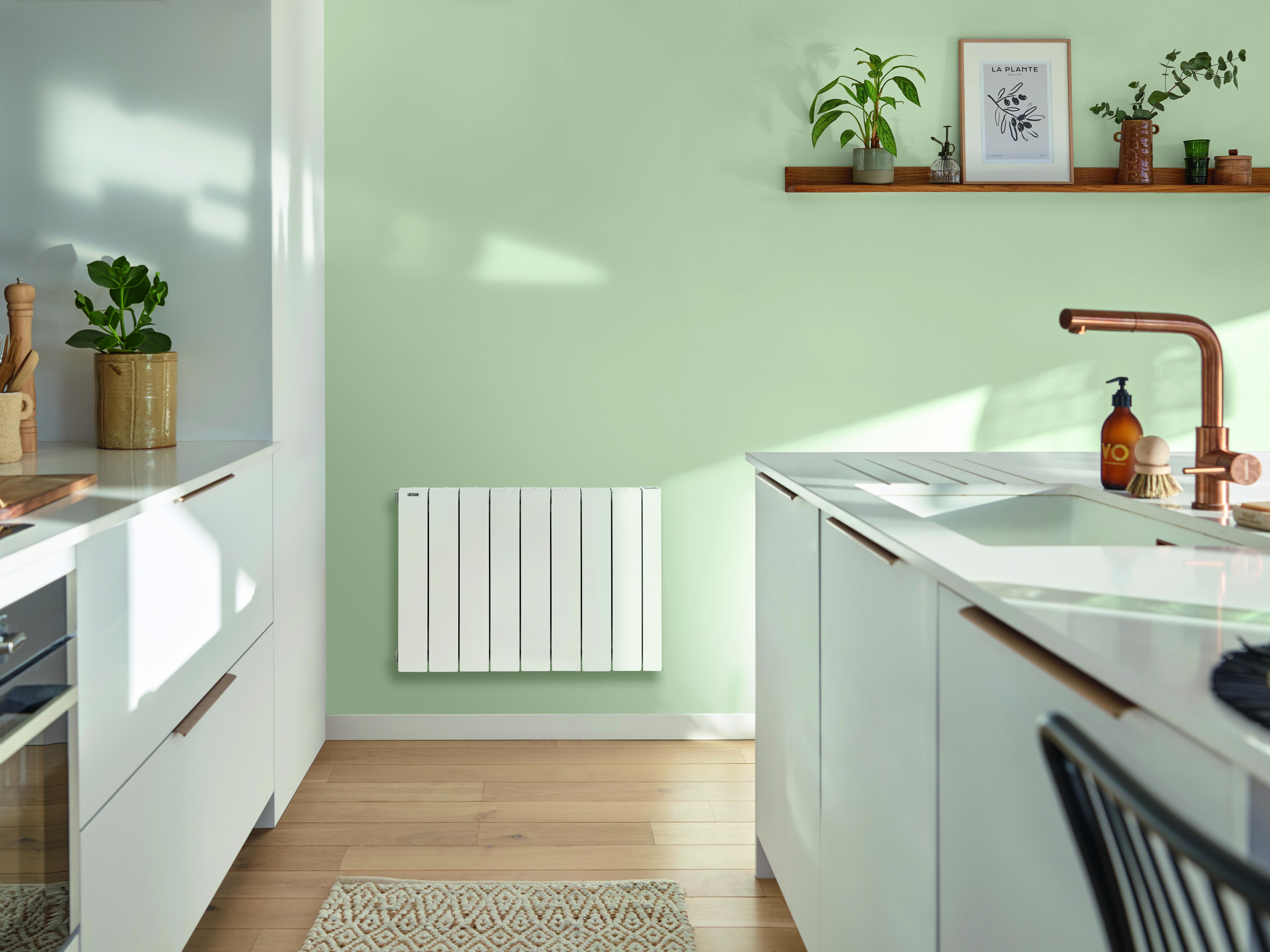 Radiateur électrique connecté à inertie fluide 1500W ACOVA Alcantara horizontal - 2