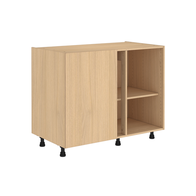 Caisson bas de cuisine DELINIA ID effet bois H.76.8 x l.106 x P.58 cm