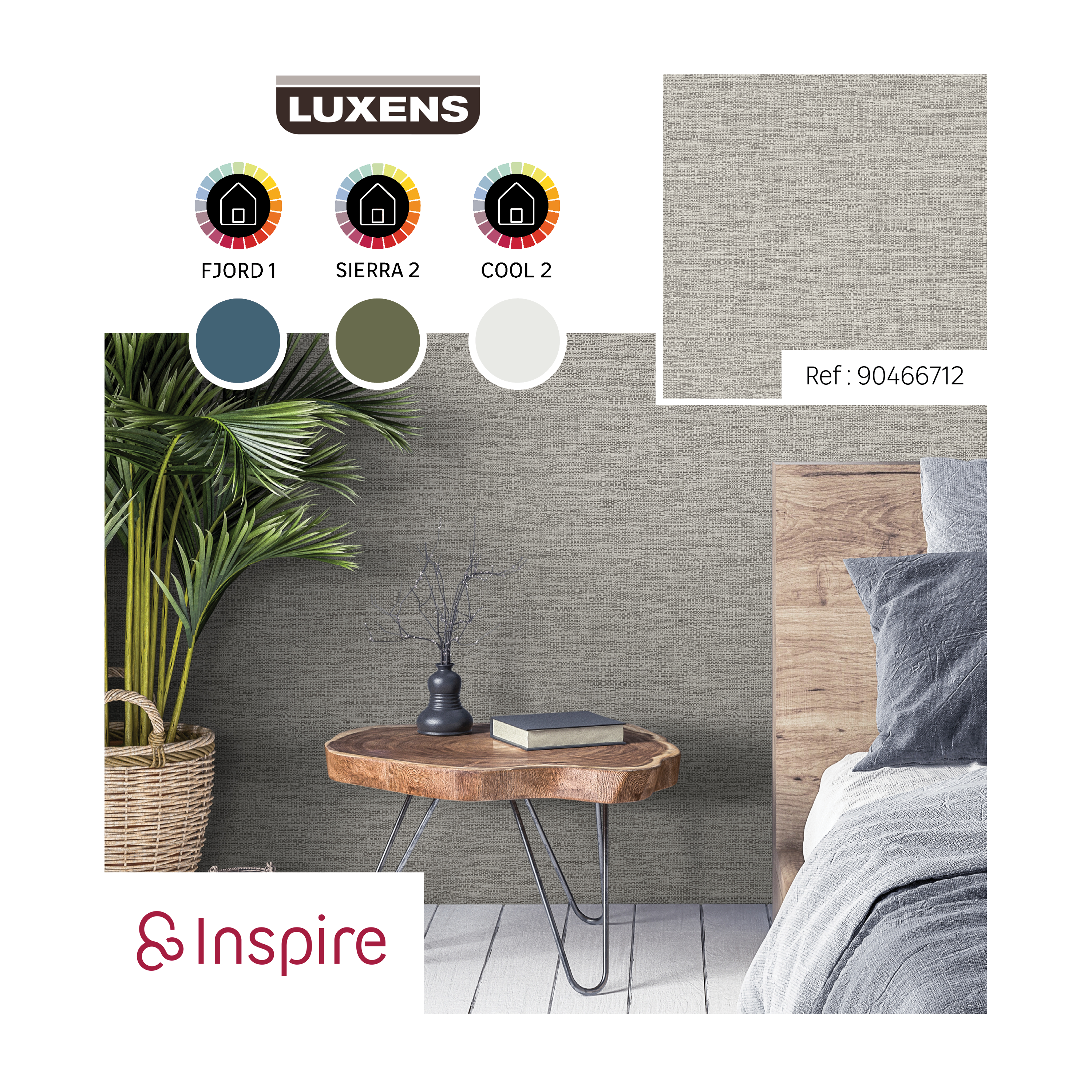 Tapeta Paille Khol winylowa na flizelinie Inspire - 5