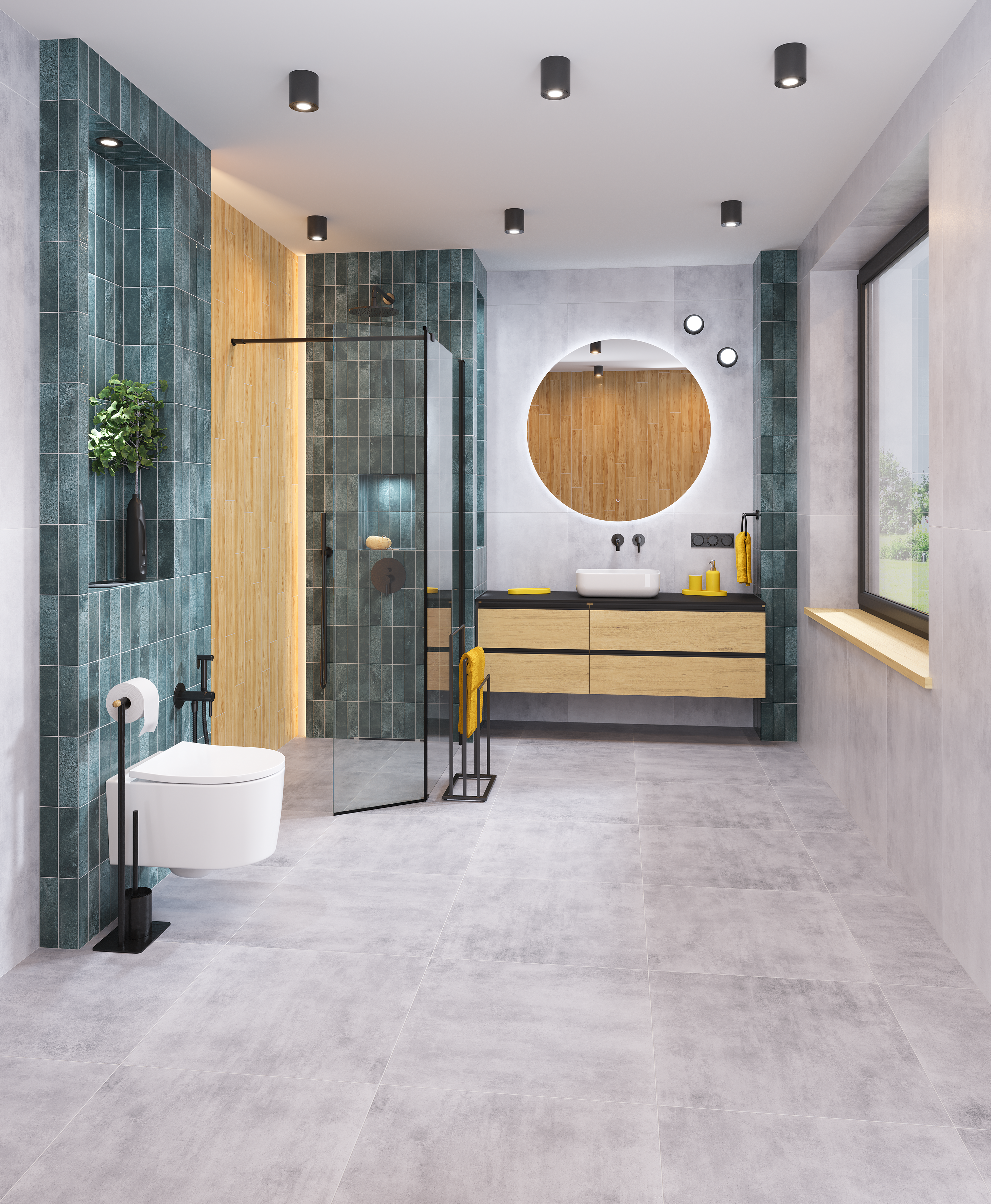 Umywalka ceramiczna nablatowa Westa 45 Invena - 3