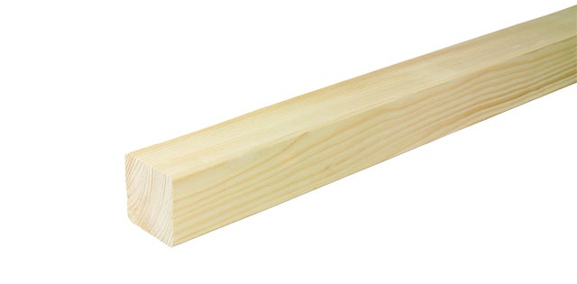 Carrelet en sapin du nord 33,5 x 33,5 mm Long.2,4 m - SOTRINBOIS