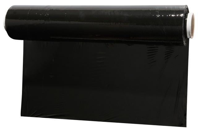 Rouleau de film étirable noir L.300 x l.45 cm