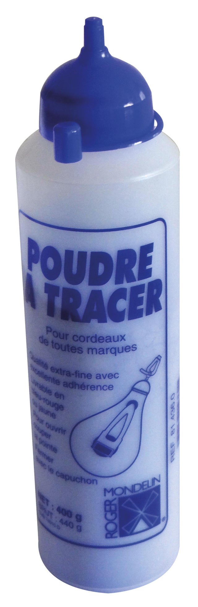 Poudre à tracer bleur 400 g - MONDELIN