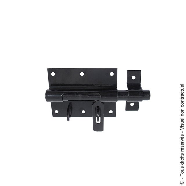 Verrou de box porte-cadenas acier noir - AFBAT