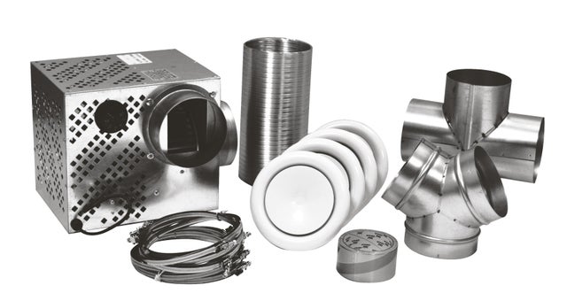 Kit de distribution d'air chaud 4 bouches 500 M3/H