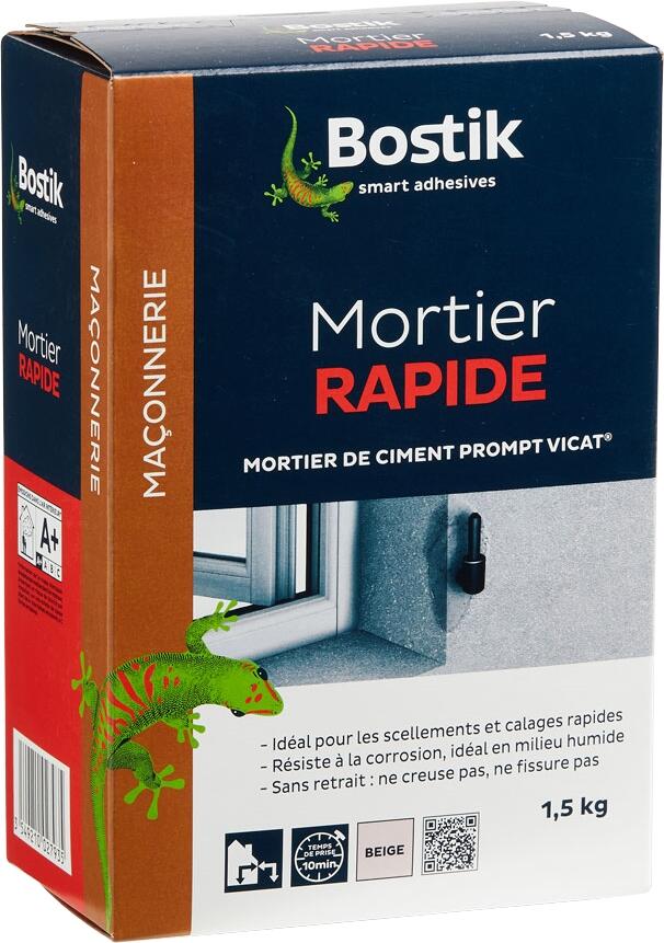 Mortier rapide en poudre intérieur & extérieur 1,5 kg - Prompt BOSTIK