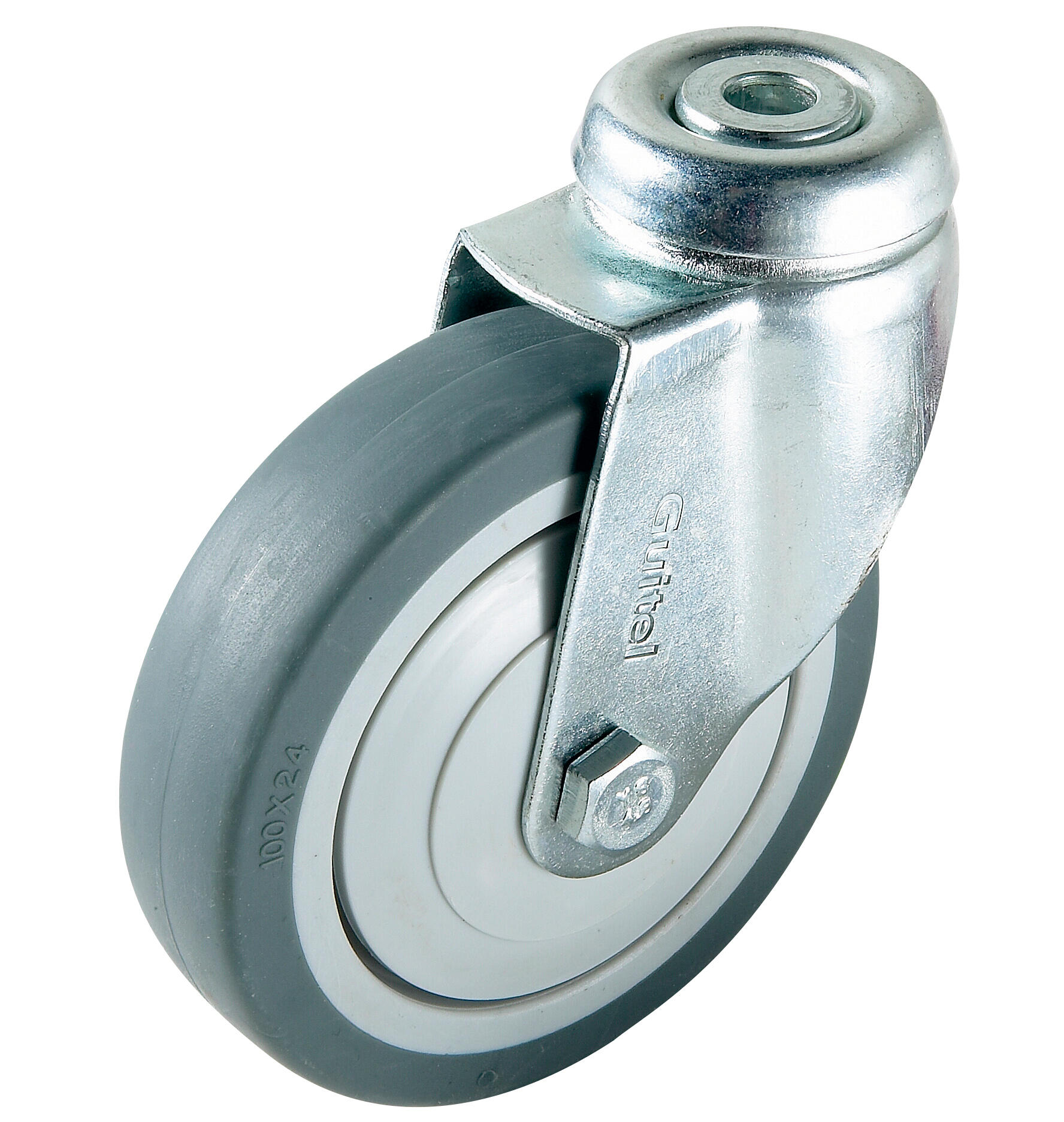 Roulette pivotante à oeil 80 kg D100 Bricoman