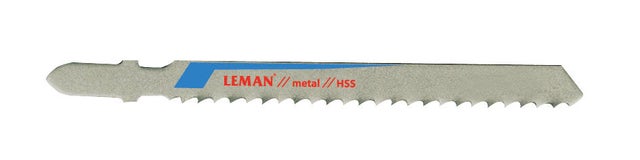 5 lames métal de scie sauteuse 75 mm pas 3 mm - LEMAN