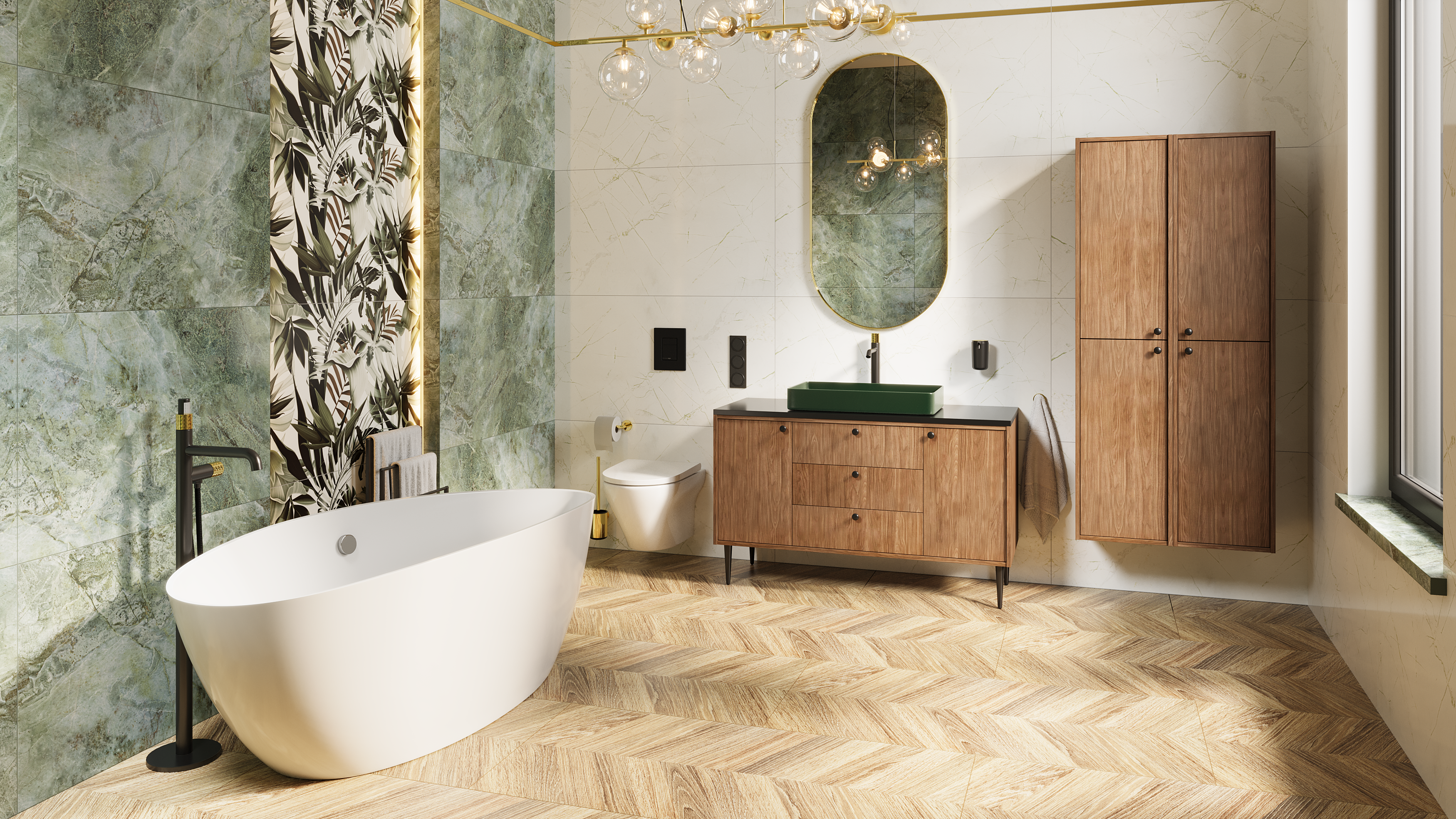 Lampa wisząca Canello złota 10 x G9 Italux - 3