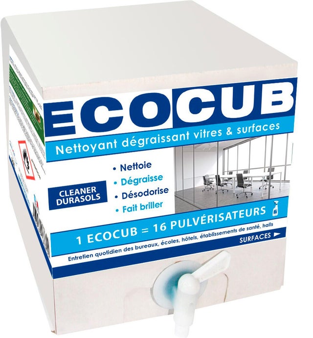 Ecocub nettoyant dégraissant vitre et surfaces 10 L 