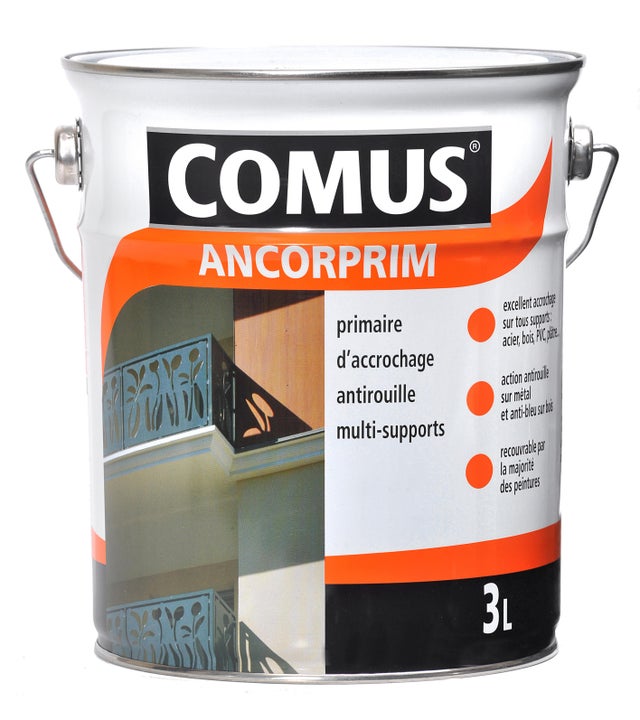 Sous-couche universelle métaux solvantée blanc 3 L Ancorprim - COMUS