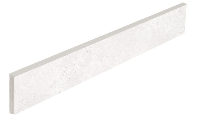 Plinthe carrelage intérieur effet béton H.9 x L.75 cm - Carnaby blanc (lot de 10)