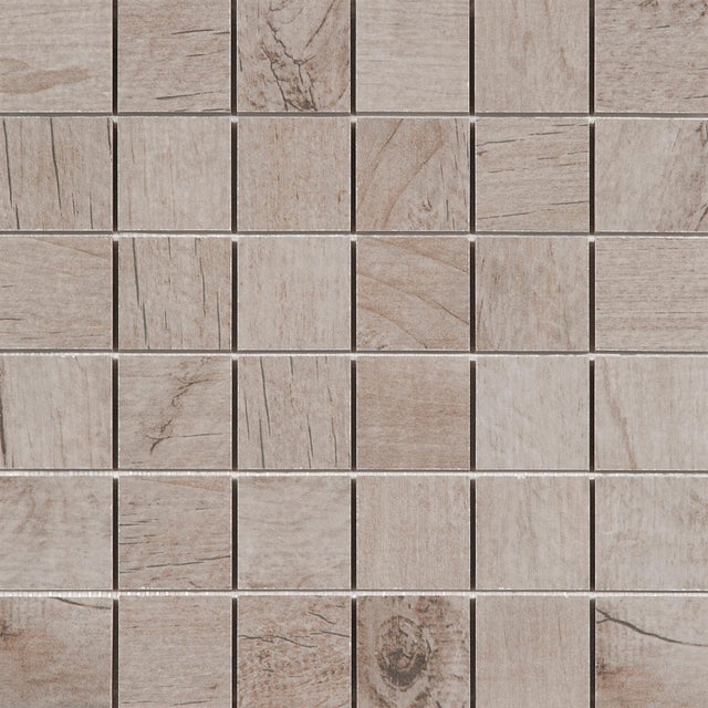 Mosaïque aspect bois naturel l.29,5 x L.29,5 cm