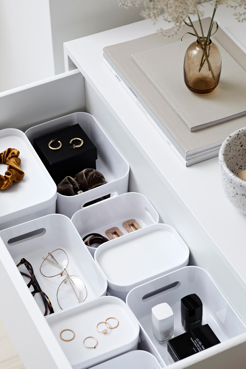 Boîte de rangement SMARTSTORE blanc, 0.6 L, H.6 x l.9.5 x P.14.5 cm - 3