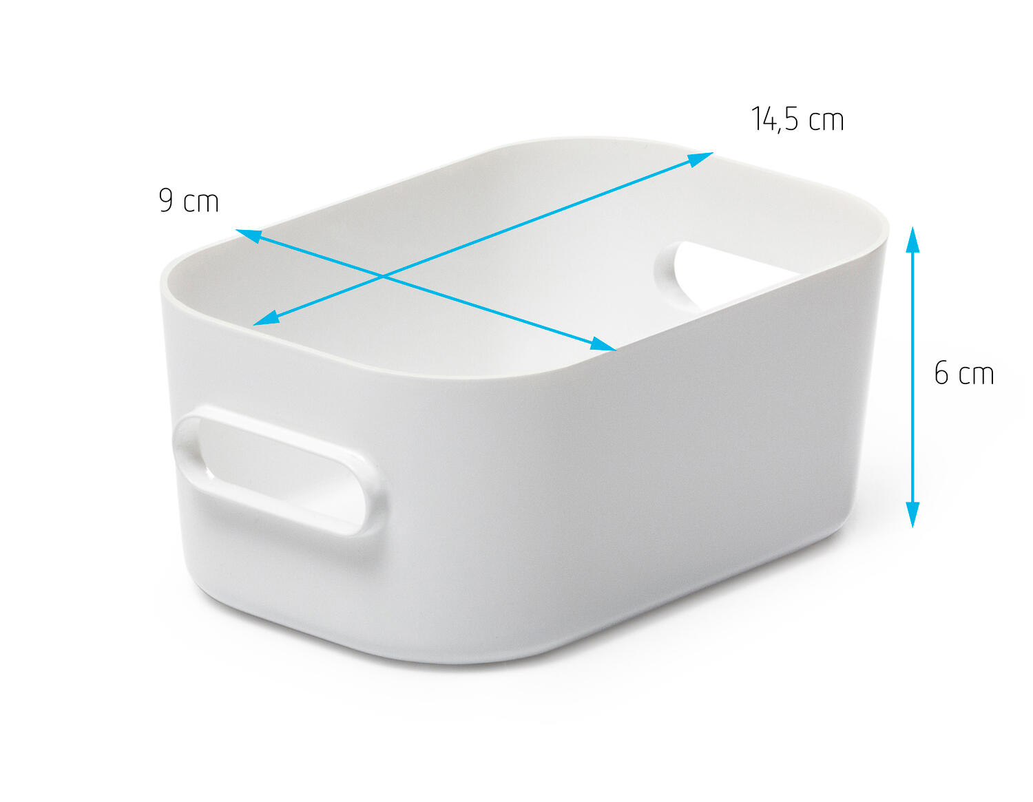 Boîte de rangement SMARTSTORE blanc, 0.6 L, H.6 x l.9.5 x P.14.5 cm - 5