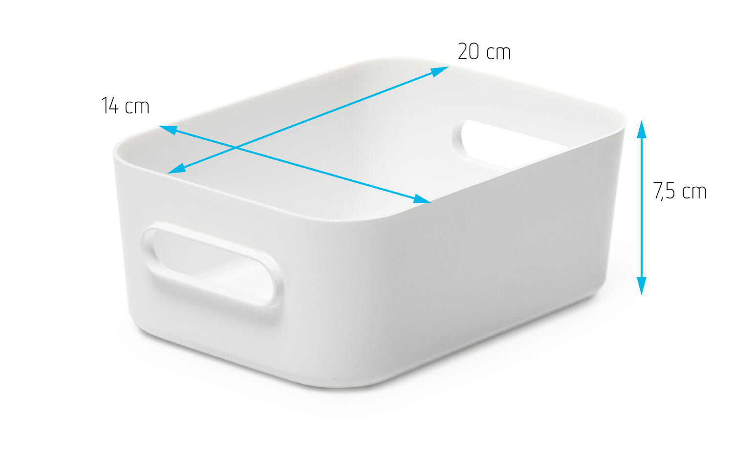 Boîte SMARTSTORE blanc H.7.5 x l.14 x P.20 cm - 5