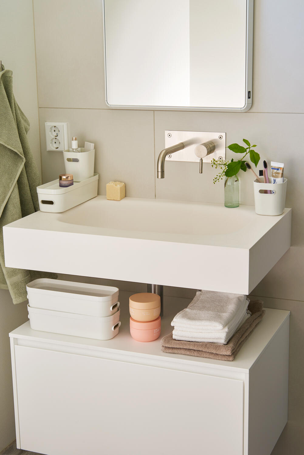 Boîte de rangement SMARTSTORE blanc, 1.3 L, H.6.1 x l.9.4 x P.29.1 cm - 2