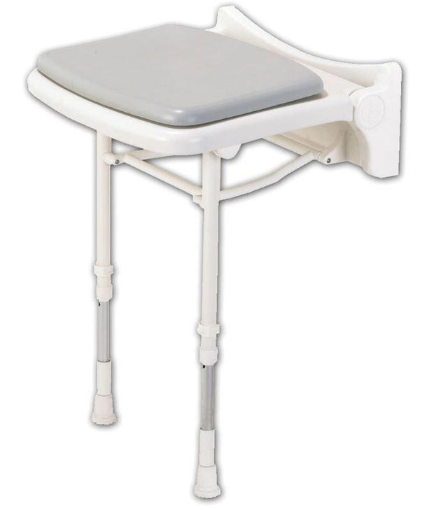 Siège de douche relevable assise en mousse gris série 2000 - AKW