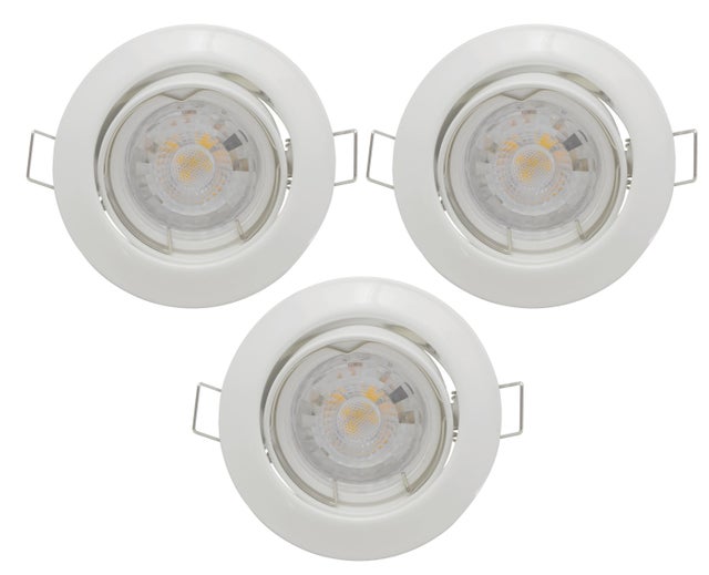 Spot LED encastrable 345lm lot de 3  - SLID