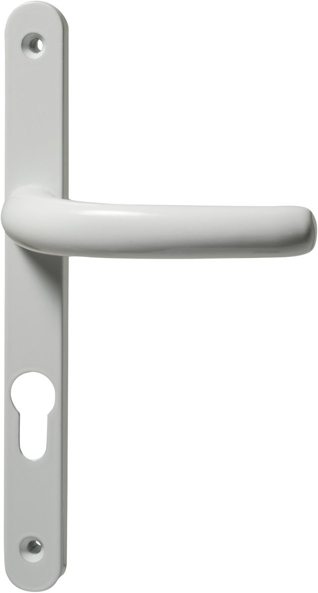 Poignée blanche pour porte d'entrée PVC - SOPROFEN