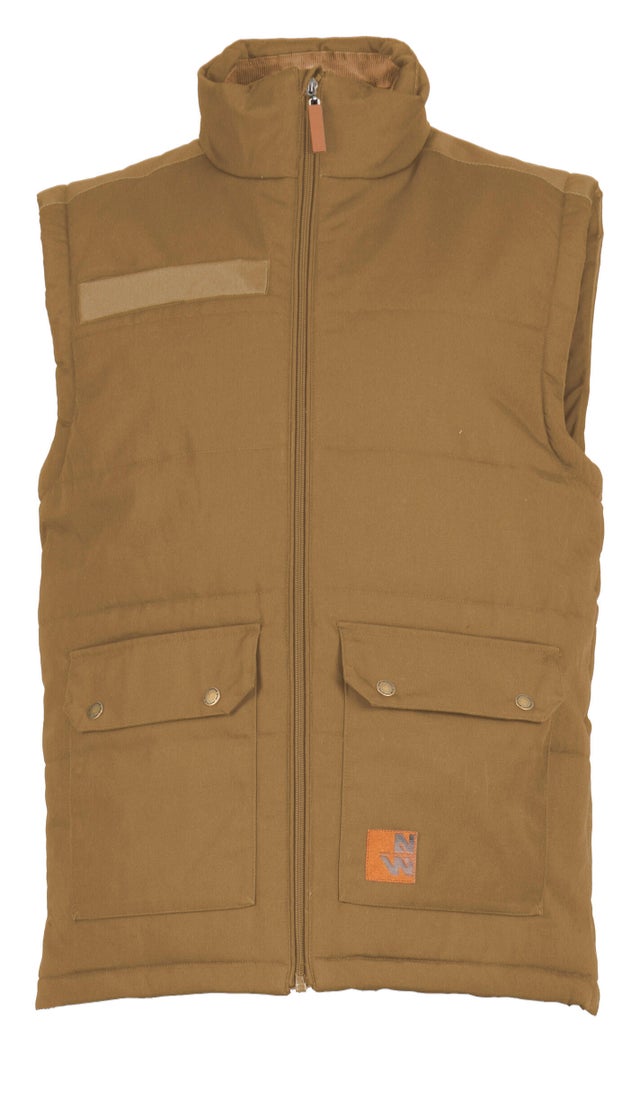 Doudoune de travail sans manches camel NOAH T.3XL - PARADE