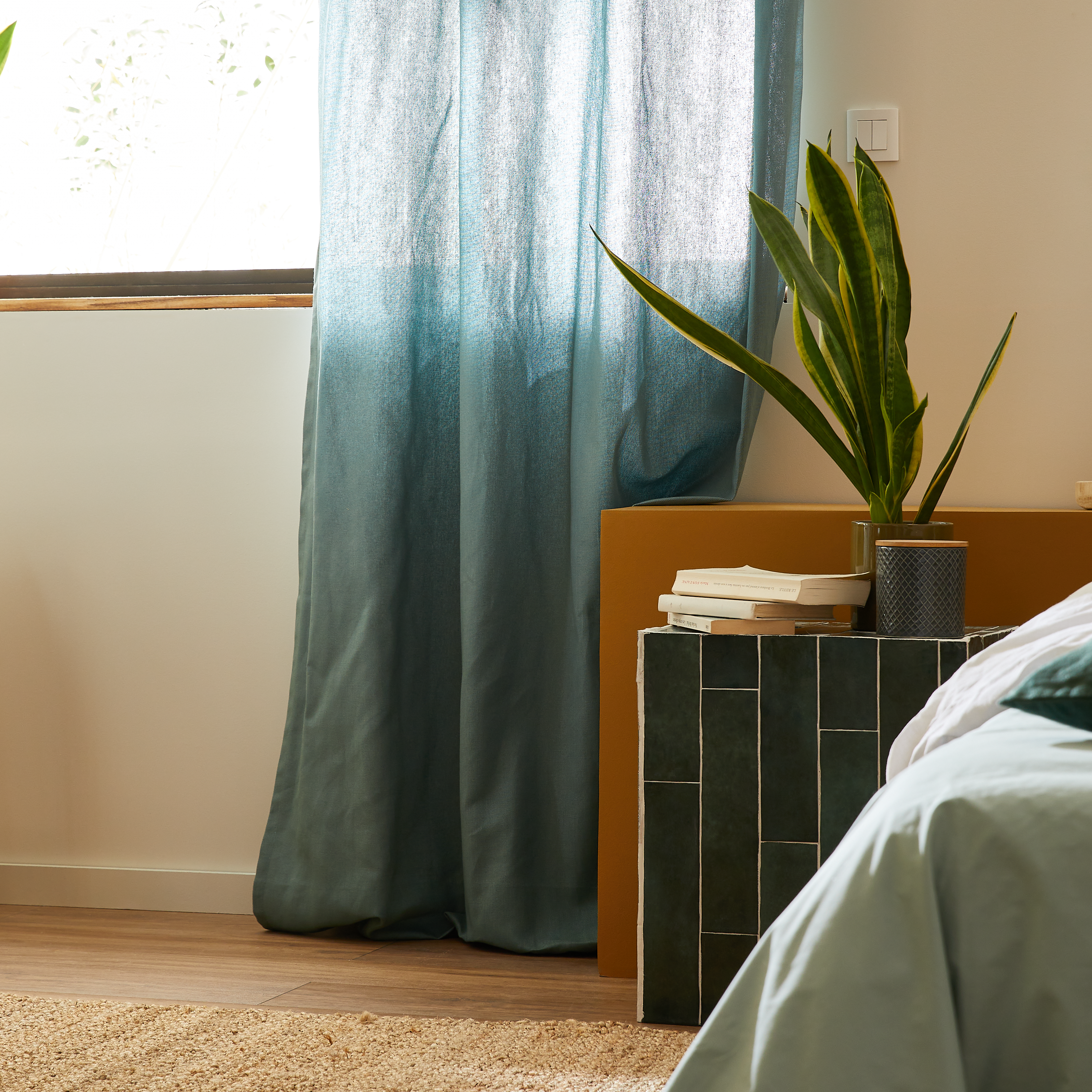 Cortinado fita e/ou presilha Kalpe 200x280cm aqua Inspire - 2