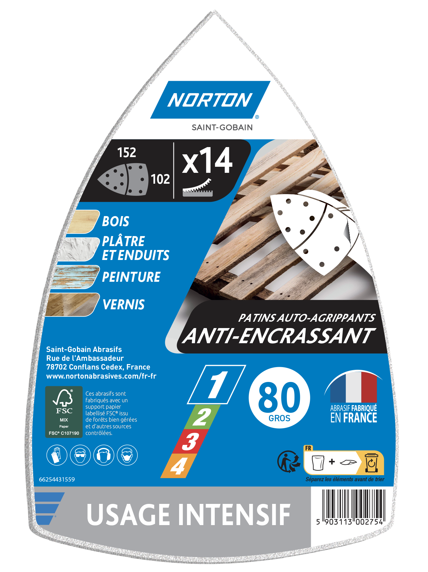 100 Triangles De Ponçage Delta 80x80 Mm Grain 80 – Feuilles Abrasives Pour Ponceuses Multifonctions