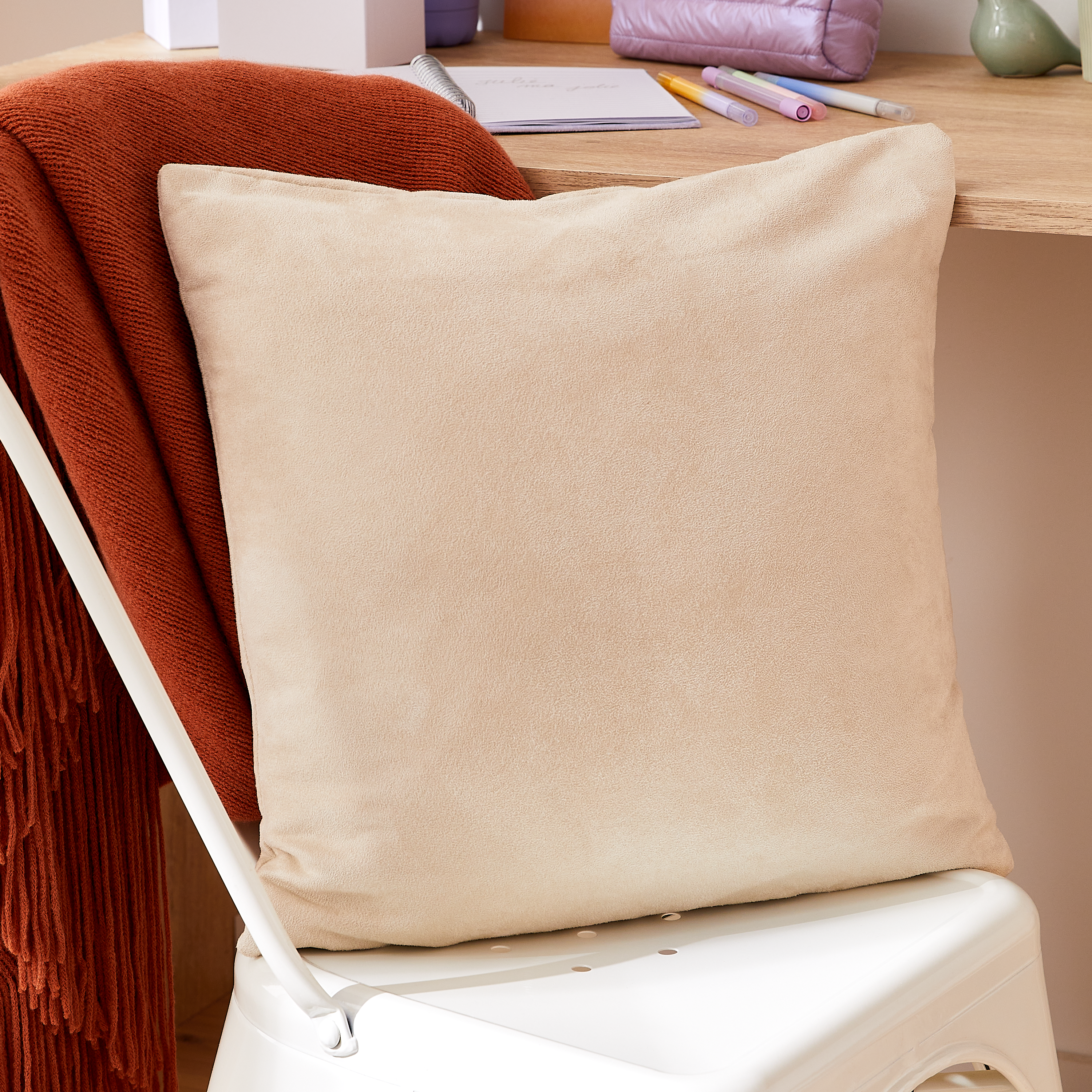 Fronha almofada Tony 45x45cm creme Inspire - 13