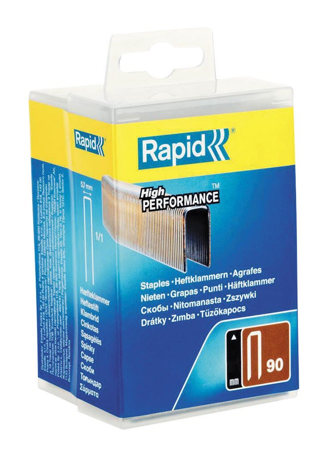 Boite de 1500 agrafes n°90 L.40 mm Galva - RAPID