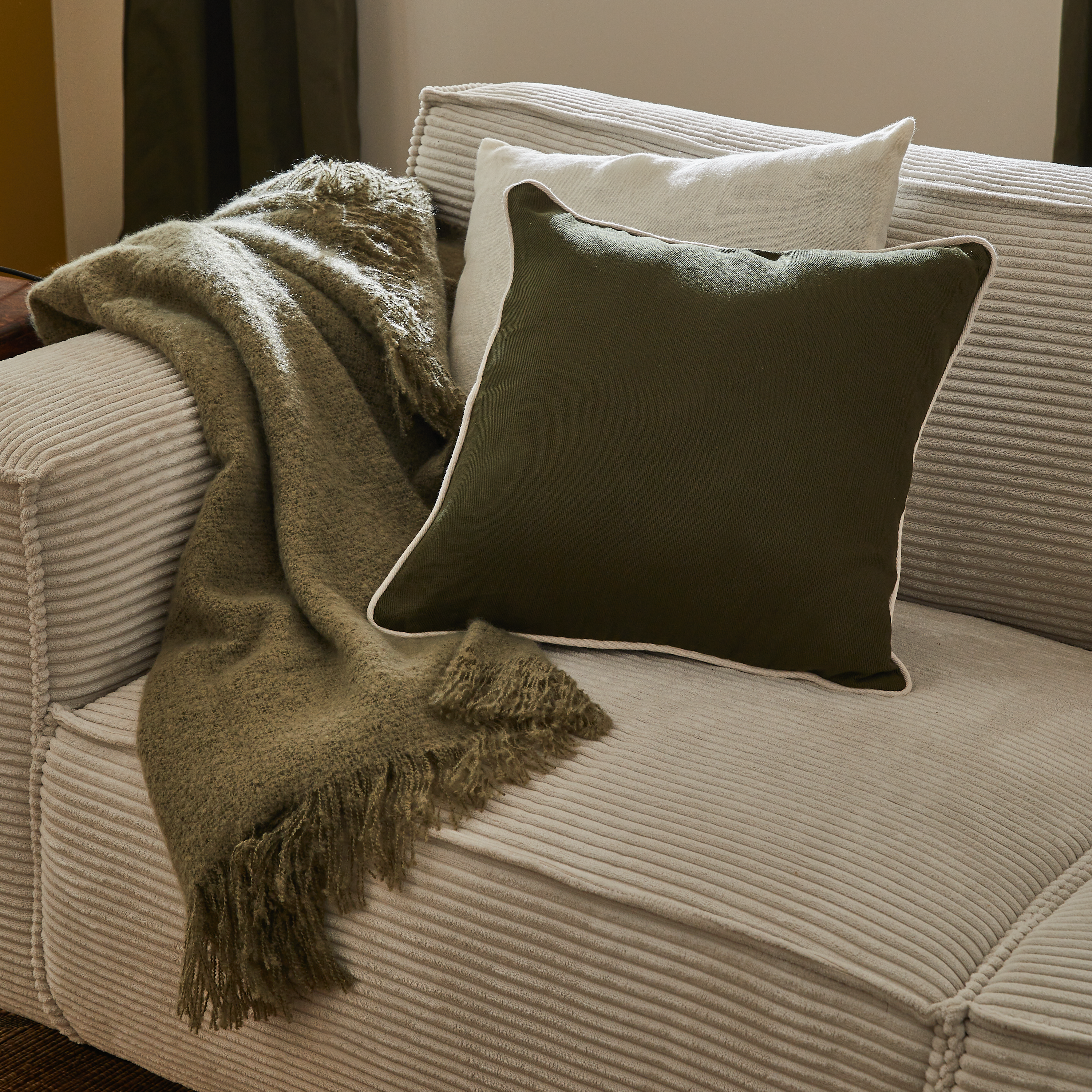 Housse de coussin Kalpe vert, 45 x 45 cm - 6