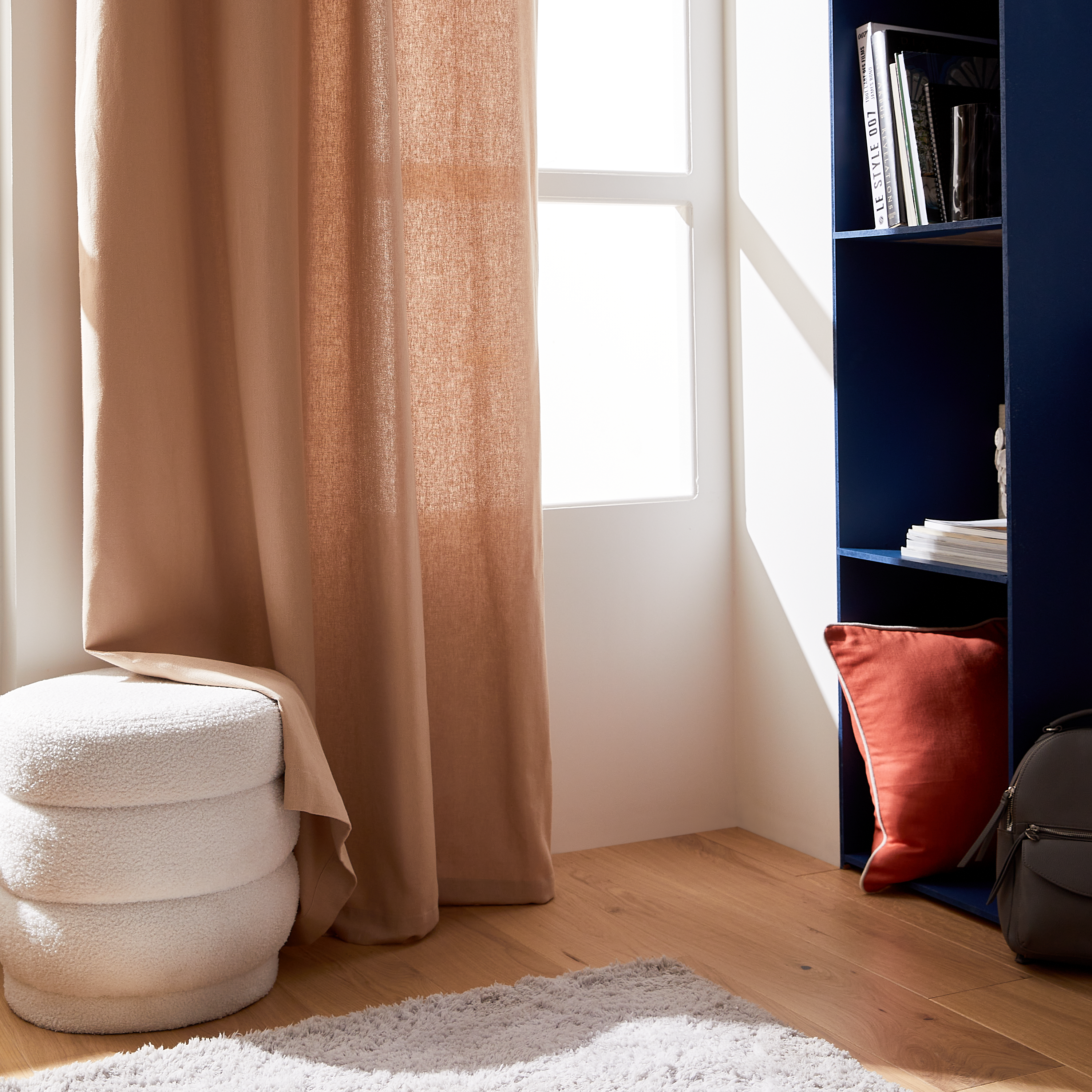 Rideau tamisant, Kalpe coton, beige H.280 x l.140 cm INSPIRE - 6