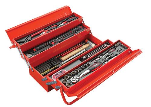Caisse à outils métal + 113 outils - SAM OUTILLAGE