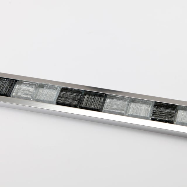 Listel carrelage mural décor alu brossé l.4.1 x L.2.5 cm